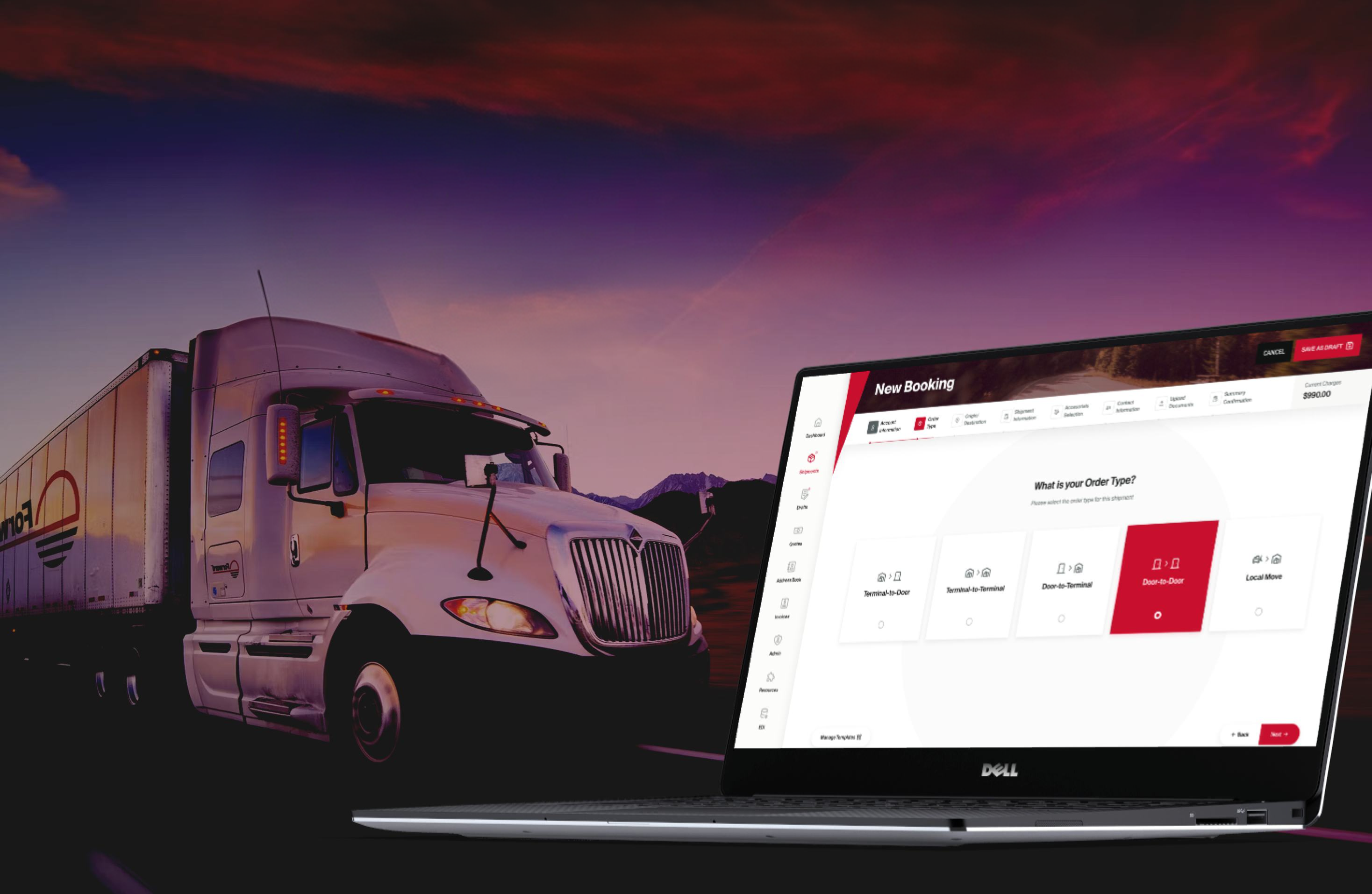 Forward Air freight portal redesign
